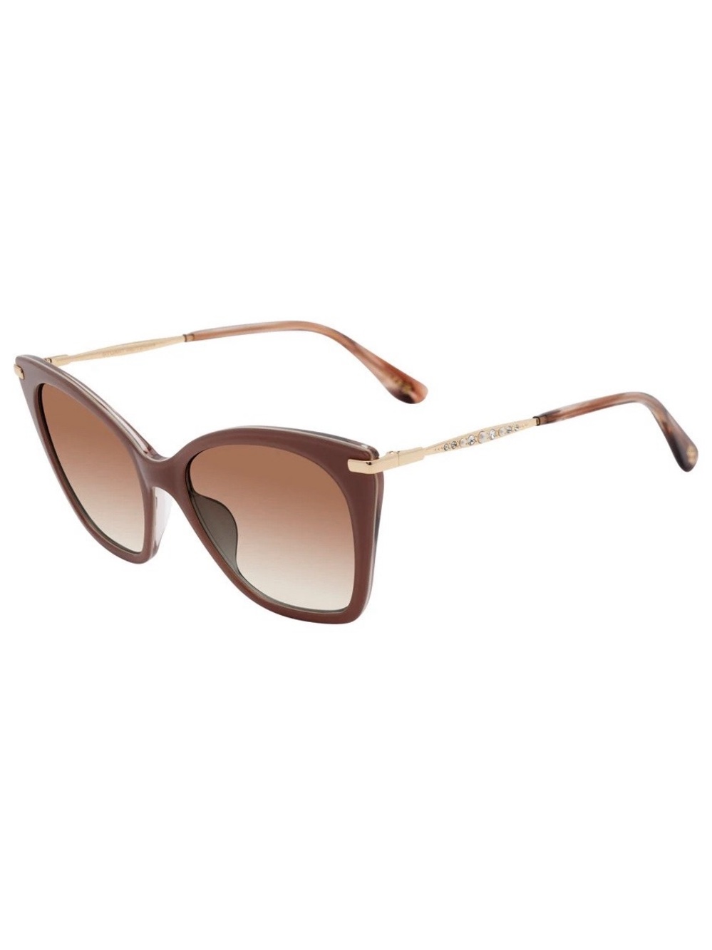 Stuart Weitzman Pale Pink Cat-Eye Sunglasses with Gradient Lenses
